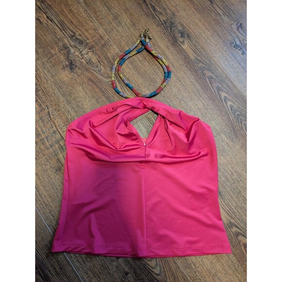 Veronica Beard Akeeva Top Fuchsia Pink Halter 0 EUC $348 - Picture 7 of 7